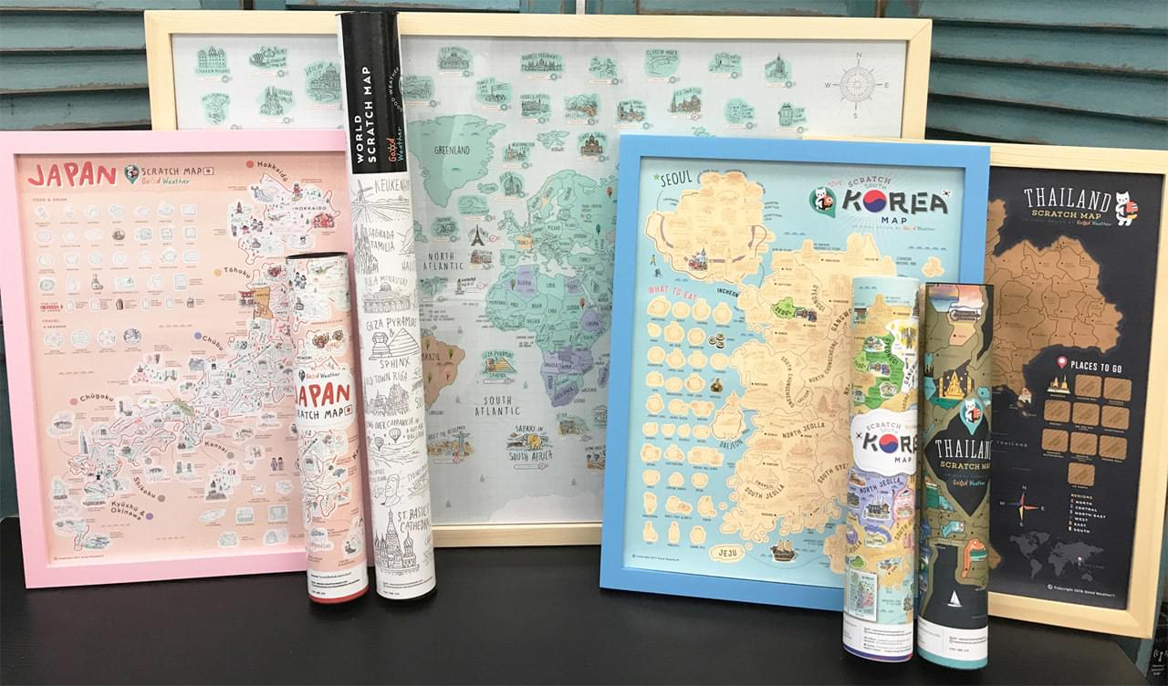 Good Weather Travel Scratch Map 刮刮地圖