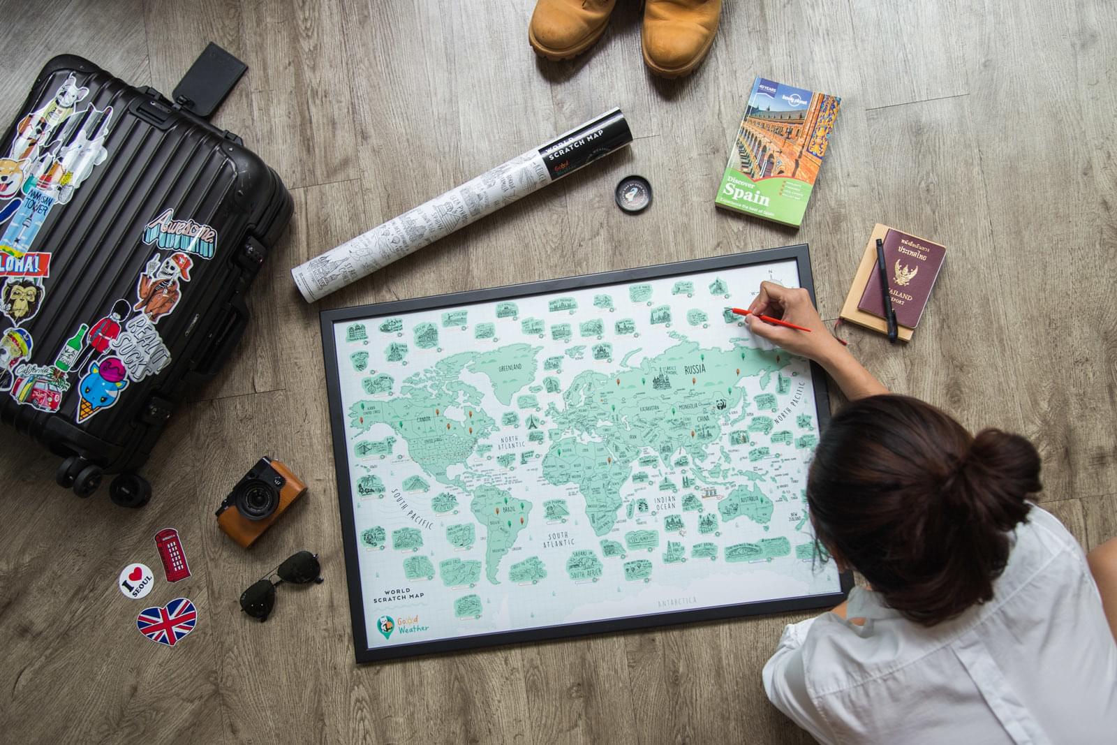 Good Weather Travel Scratch Map 刮刮地圖