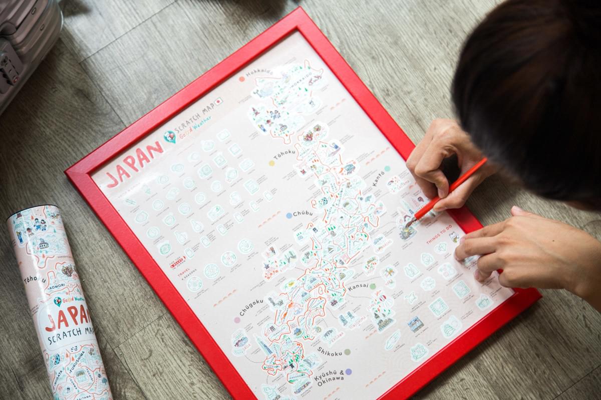 Good Weather Travel Scratch Map Japan Edition 刮刮地圖 日本版