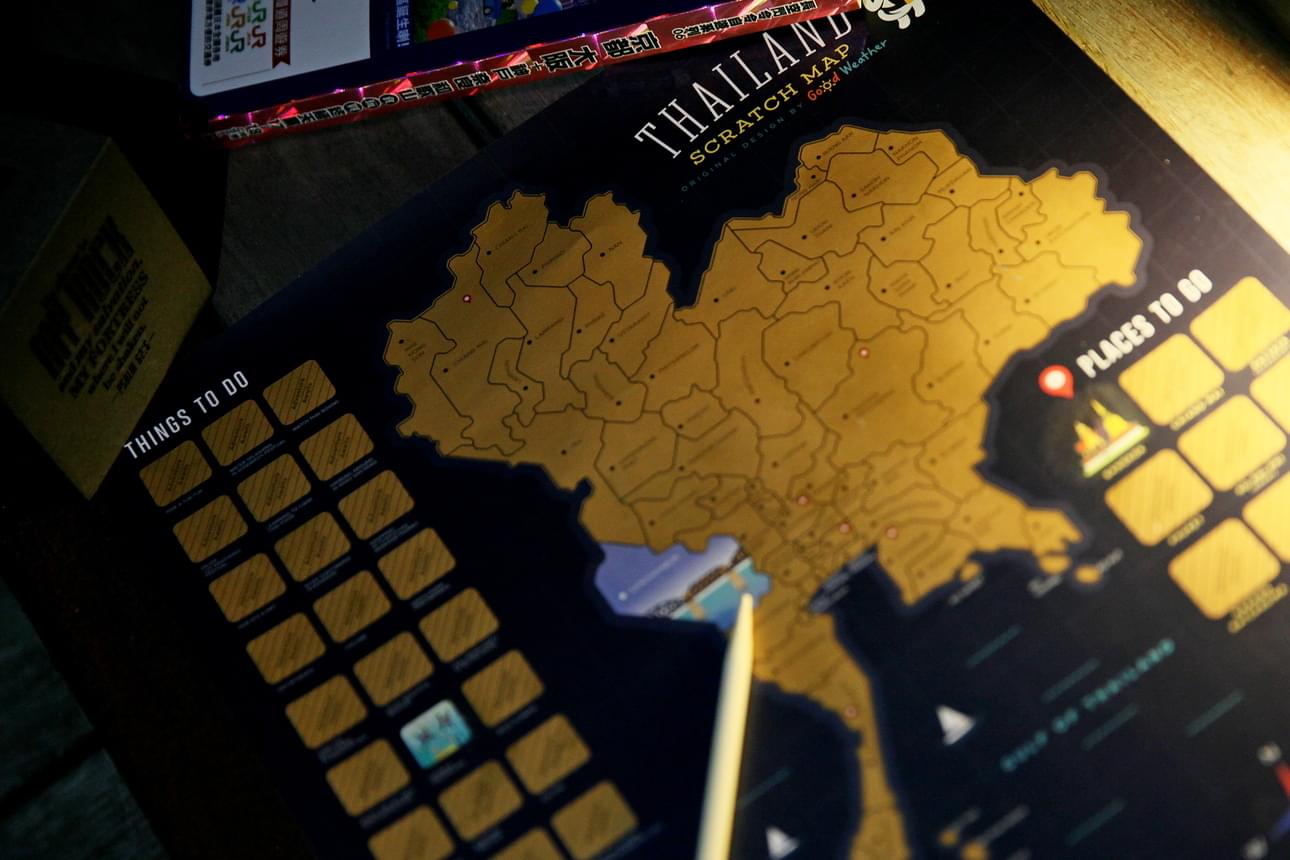 Good Weather Travel Scratch Map Thailand Edition 刮刮地圖 泰國