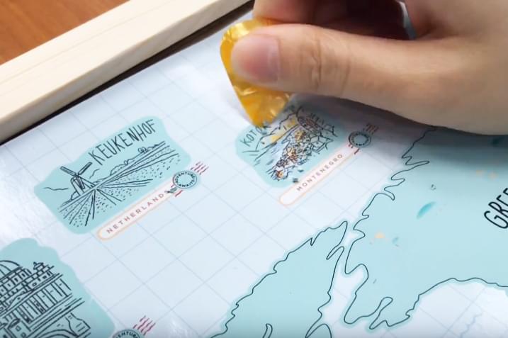 Good Weather Travel Scratch Map World Edition for Travelers Gift Ideas Travel Memories 刮刮地圖 旅行收藏