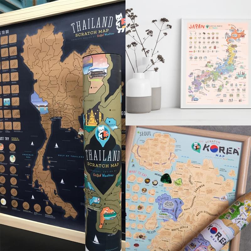 Good Weather Travel Scratch Map 刮刮地圖
